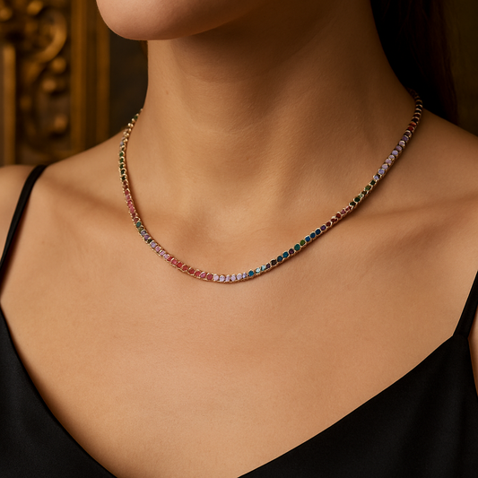 Gold Colorlight Choker